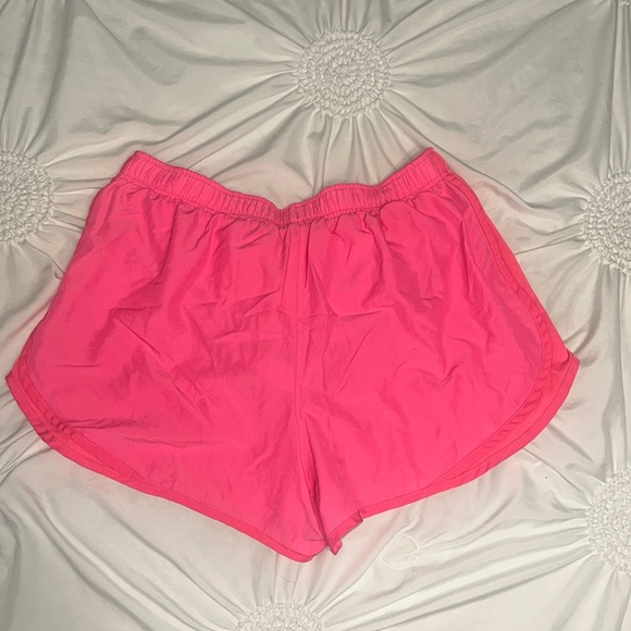Nike Women's Bright Pink Athletic Shorts - Picture 2 of 3